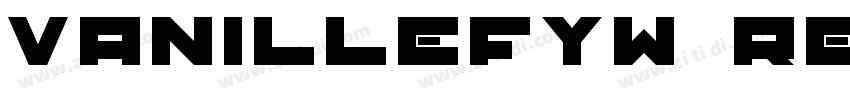 VanilleFYW00 Regular字体转换